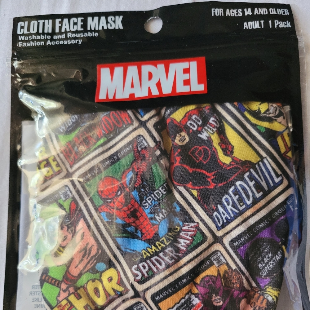 Marvel Washable Cloth Face Mask Adult Size